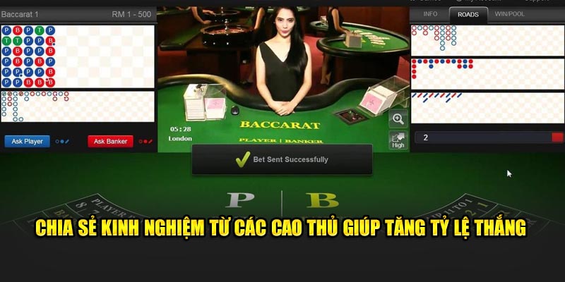 Chia sẻ kinh nghiệm từ các cao thủ giúp tăng tỷ lệ thắng cho chiến thuận chơi baccarat